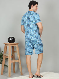 Sweet Dreams Printed Round Neck T-Shirt & Shorts