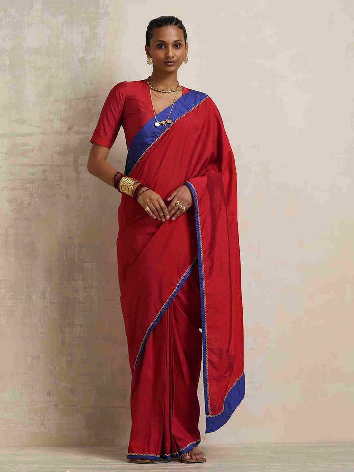 Truebrowns colourblocked siap memakai saree