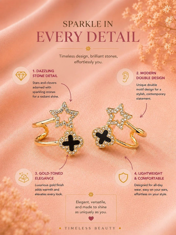 VOGUE PANASH Quirky Studs Earrings