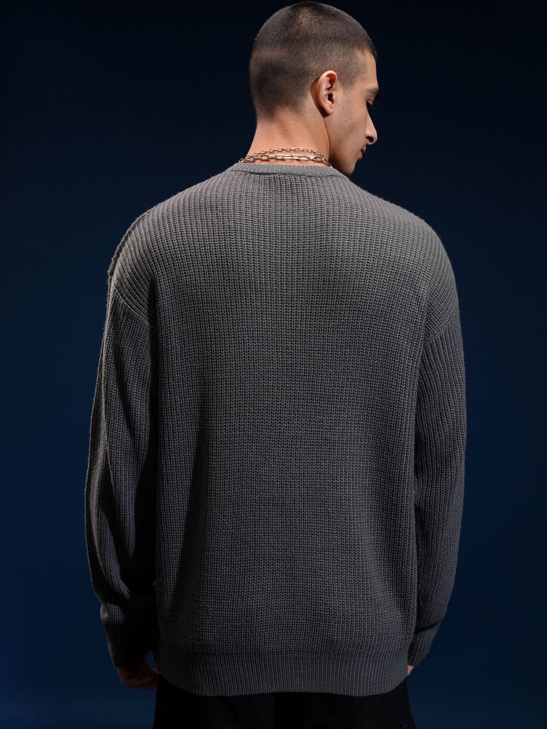 HIGHLANDER Disney Donald Duck Men Cable Knit Printed Pullover