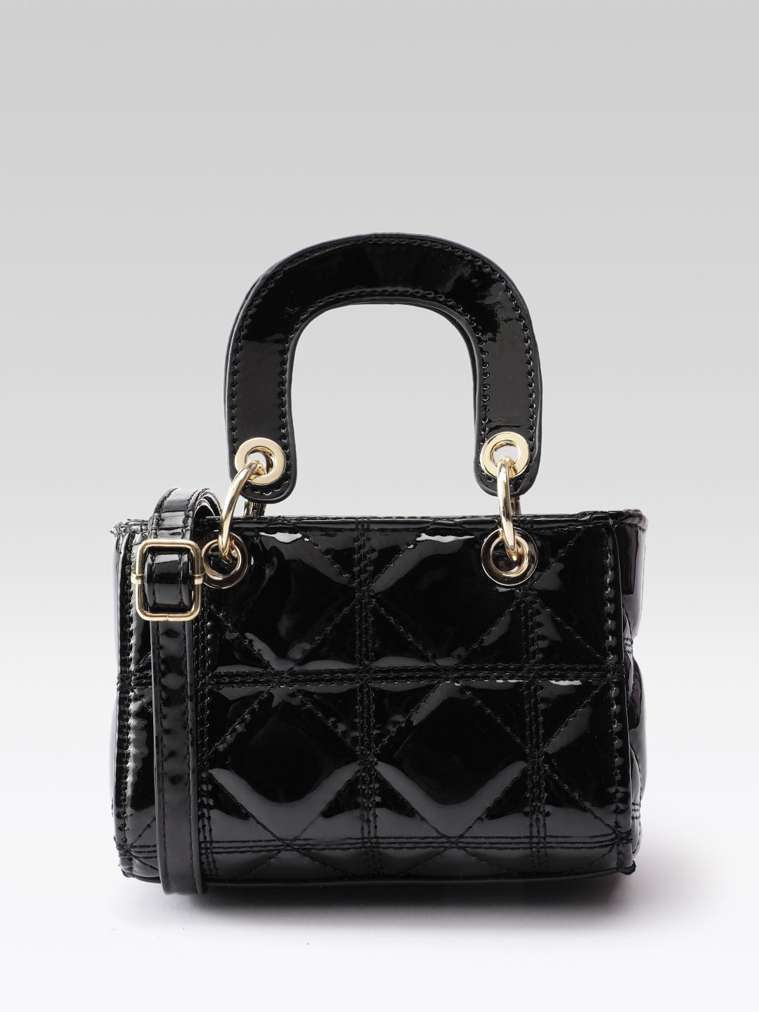 DressBerry Structured Quilted Handheld Bag