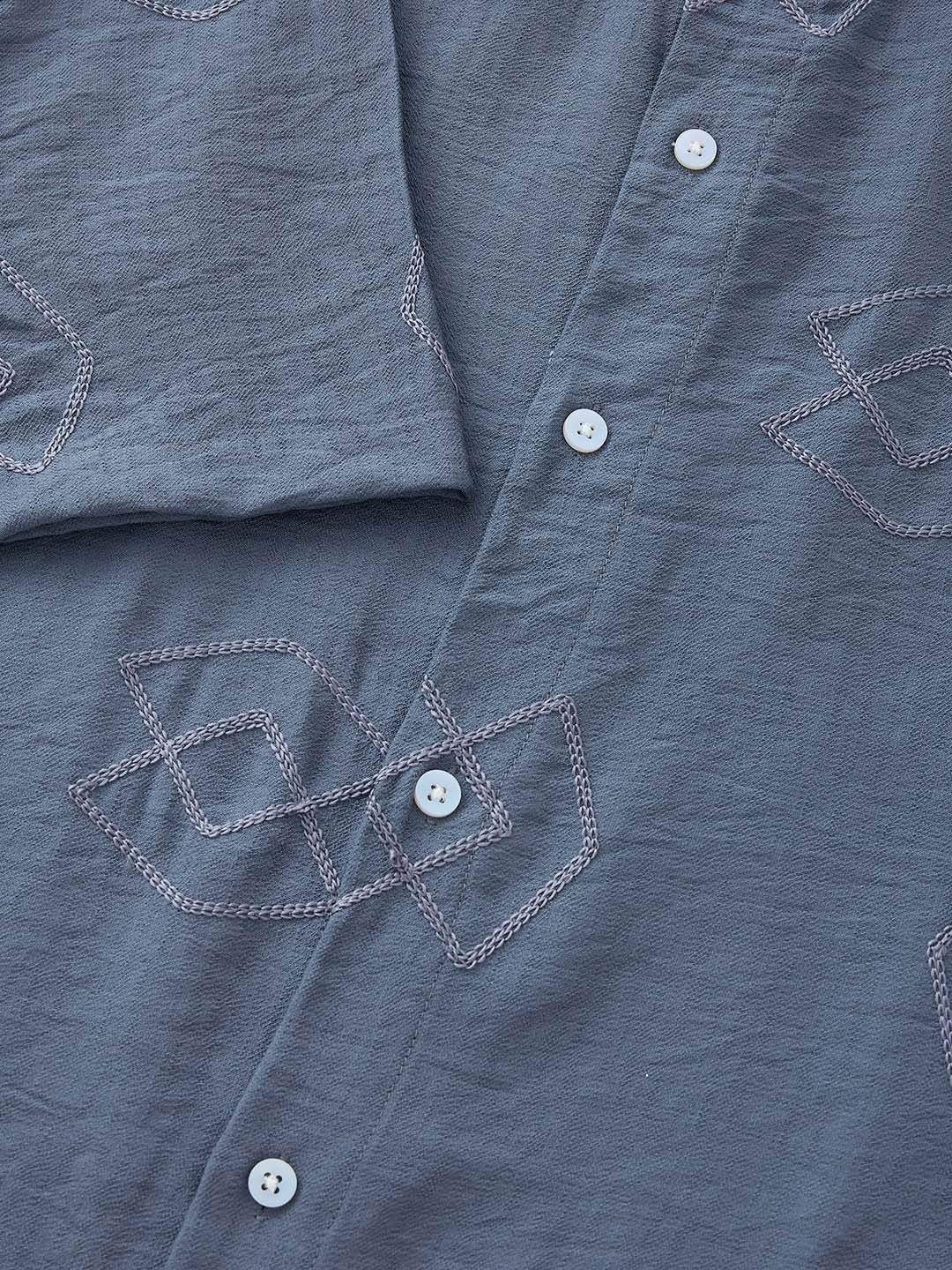 Thomas Scott Men Embroidered Regular Fit Casual Shirt