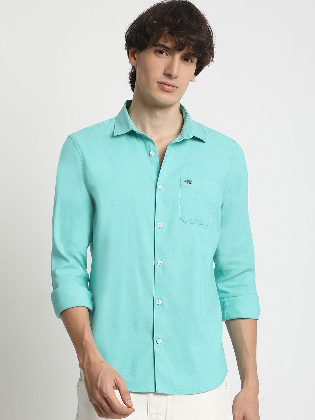THE BEAR HOUSE Men Slim Fit Opaque Casual Shirt