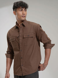 HIGHLANDER Men Comfort Opaque Casual Shirt