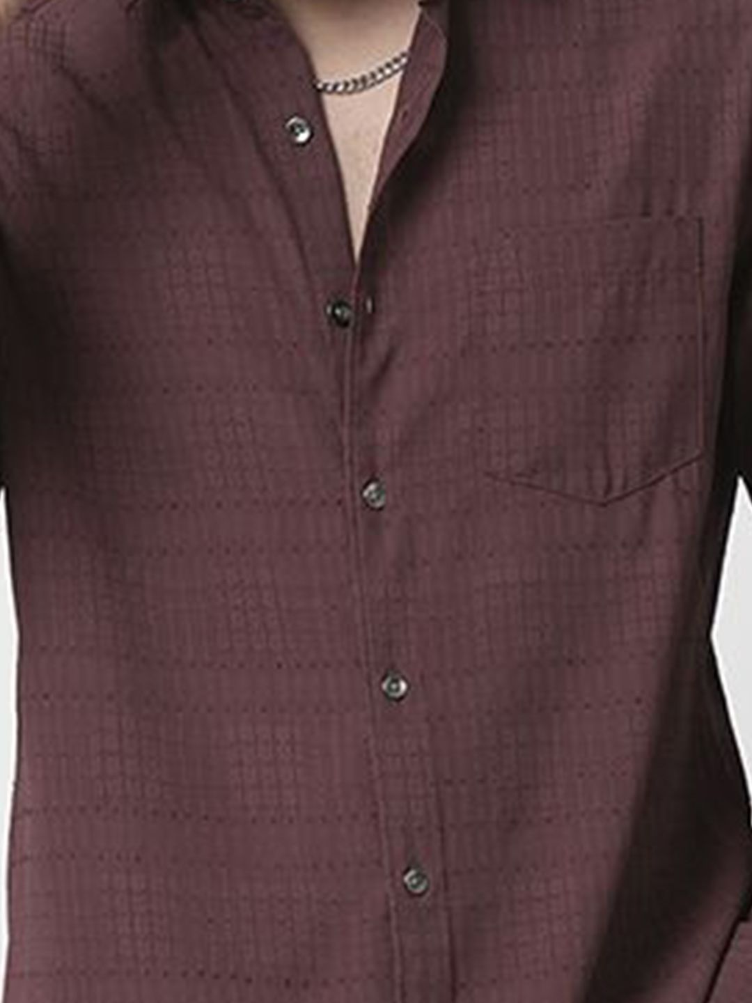 VASTRADO Men Classic Slim Fit Opaque Casual Shirt