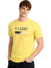 ADRO Men Brand Logo Printed T-shirt
