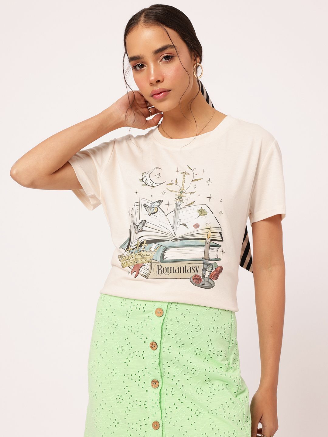 DressBerry Soft Girl Dreams Printed T-shirt