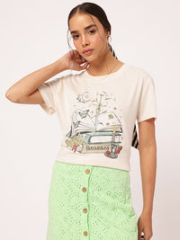 DressBerry Soft Girl Dreams Printed T-shirt