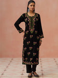 Rumah Wanita Chikankari Kerja Benang Sulam Bunga Kurta Bunga