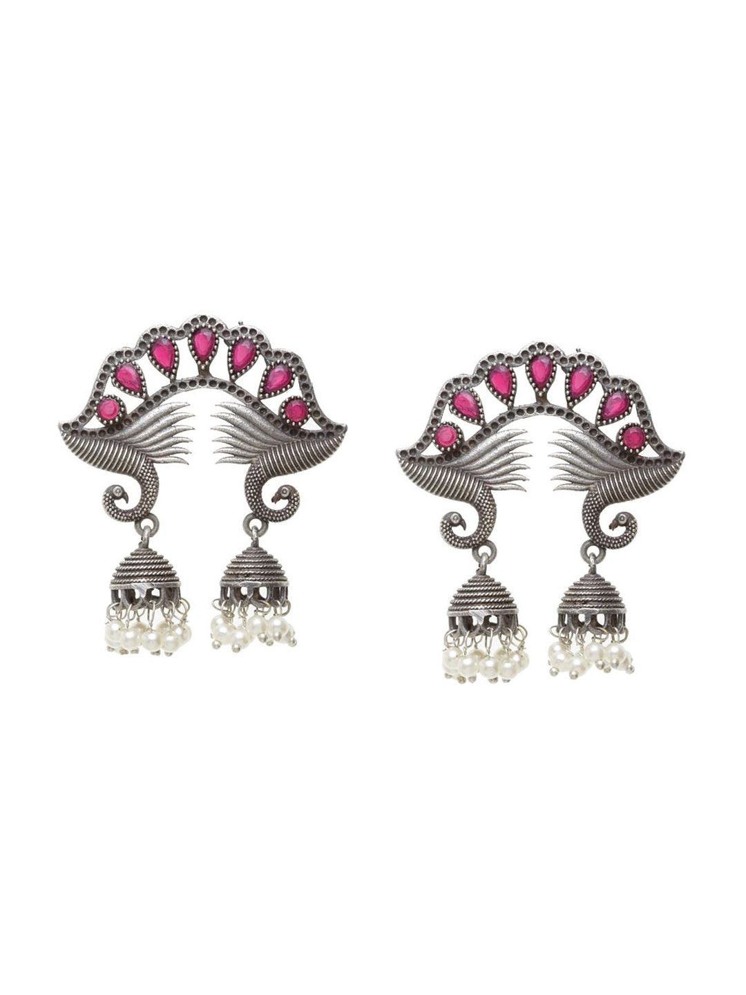 Anting-anting Drop Kontemporari Bersalut Perak Anouk Cubic Zirconia