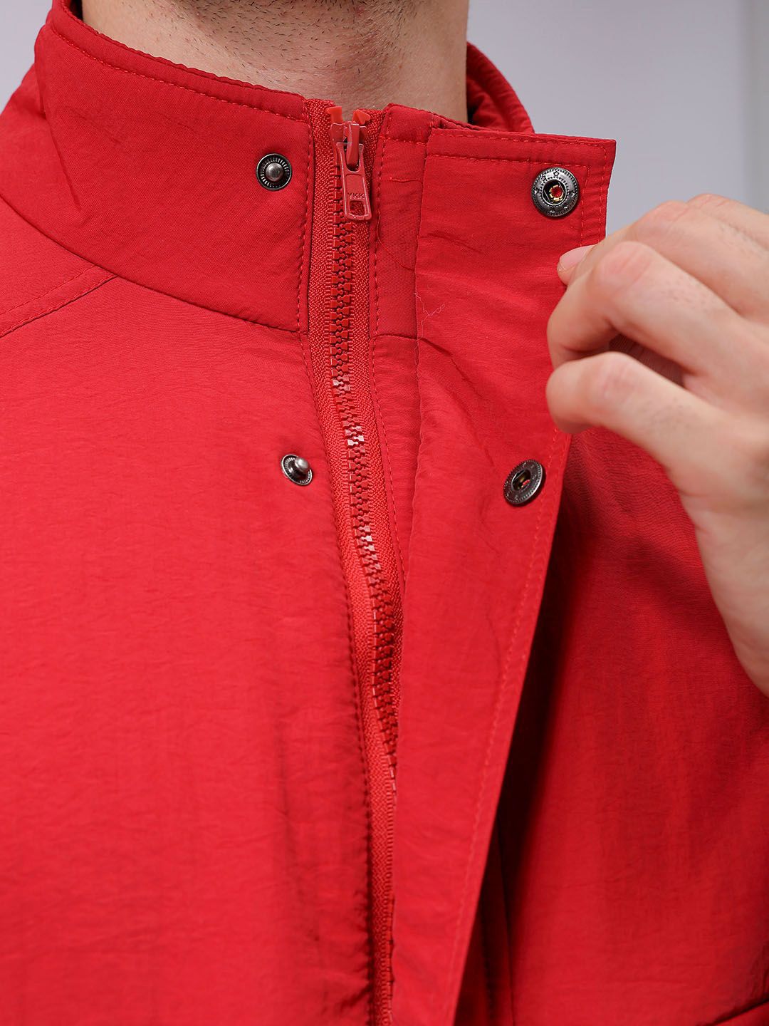 The Indian Garage Co Men Quilted Jacket with Patchwork