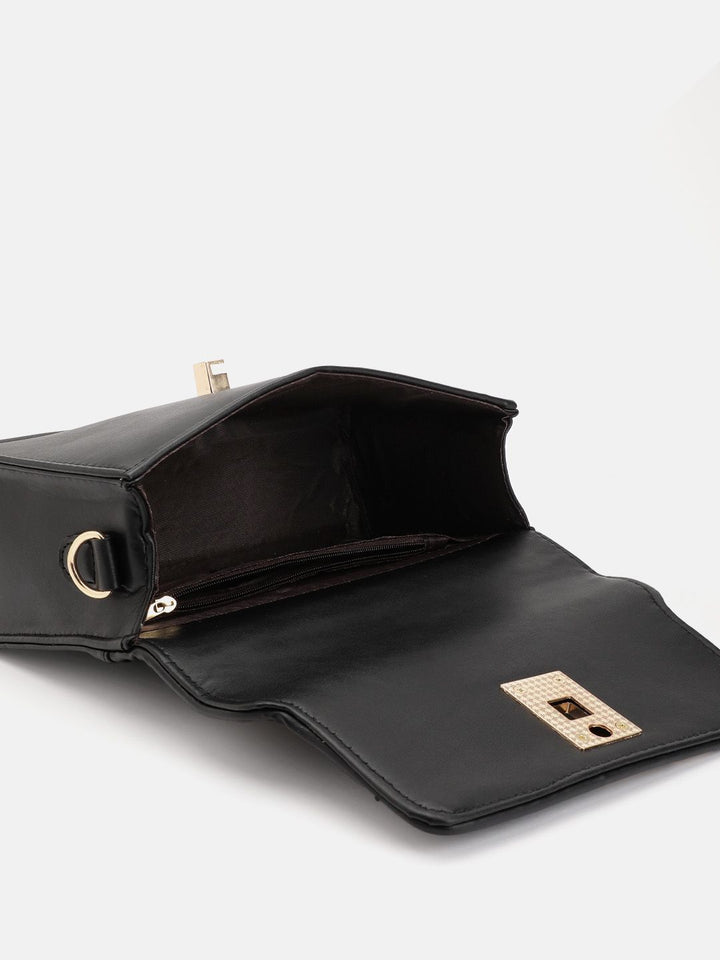 DressBerry Textured Structured Satchel