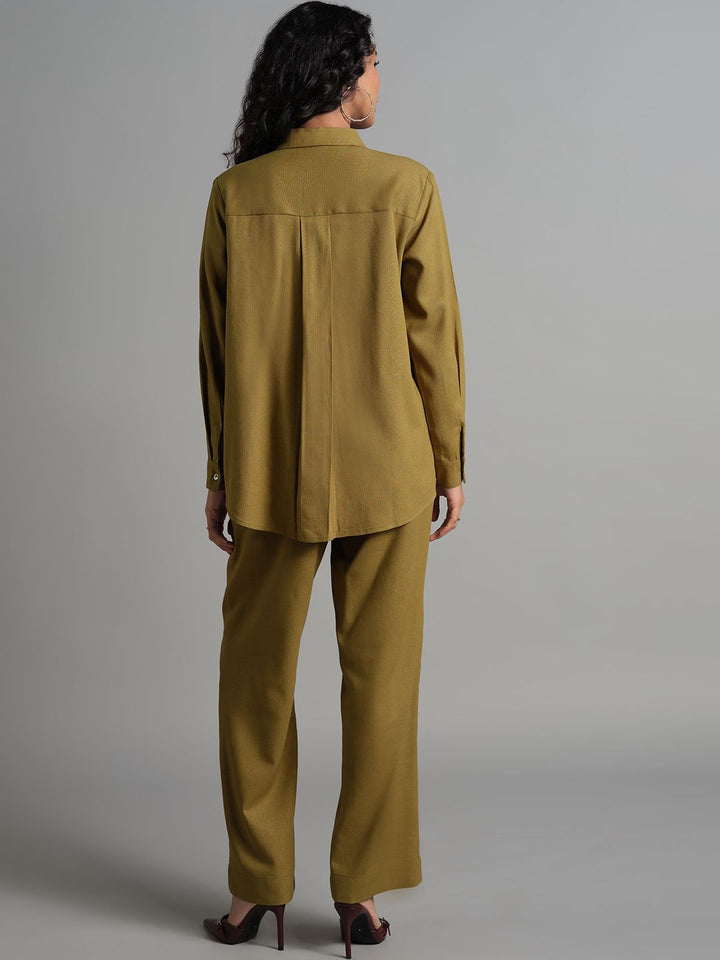 AND Shirt Collar Shirt With Trousers Co-Ords Set