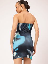 DressBerry Urban Goddess Printed Mini Bandeau Dress