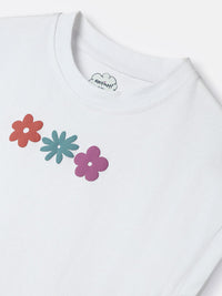 Nauti Nati Girls Printed Short Sleeves Top With Shorts
