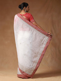 Saree mall Floral Embroidered Sequinned Tissue Sarees