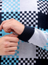 The Indian Garage Co Men Checked Pullover Sweaters