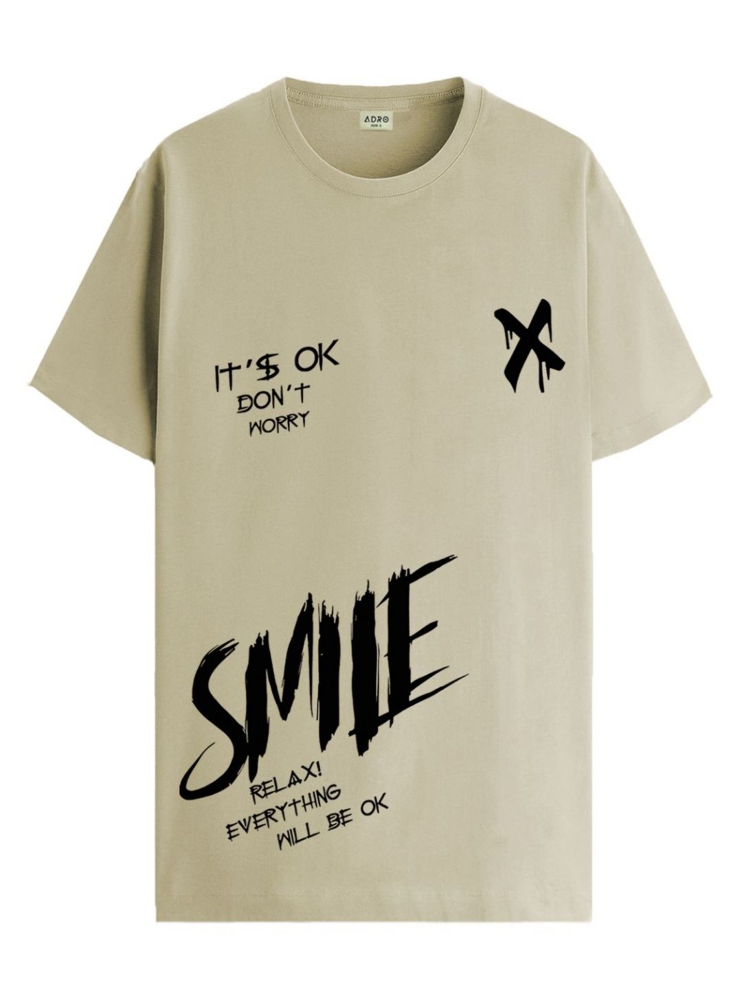 ADRO Men Graphic Printed Round Neck Cotton T-shirt