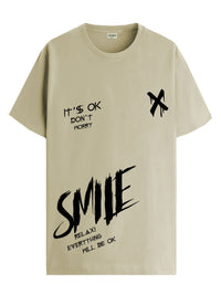 ADRO Men Graphic Printed Round Neck Cotton T-shirt