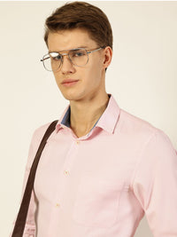 Thomas Scott Men Smart Cutaway Collar Micro Checked Cotton Formal Shirt
