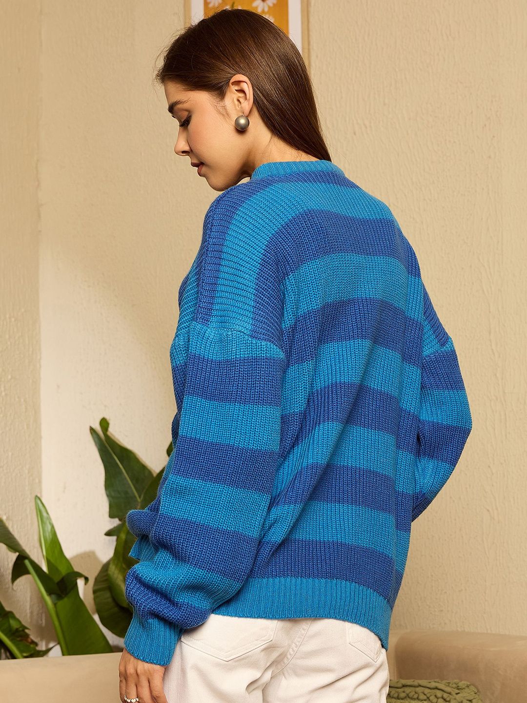 Berrylush Women Striped Pullover Sweaters