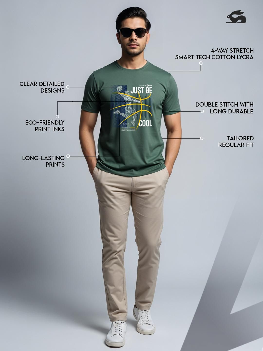 ADRO Men Green Tshirts