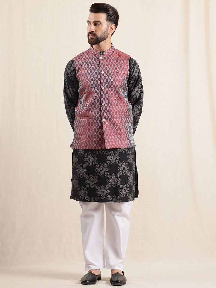 Anouk Men Printed Regular Kurta with Pyjamas