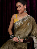 Saree mall Ethnic Motifs Gotta Patti Tissue Sarees