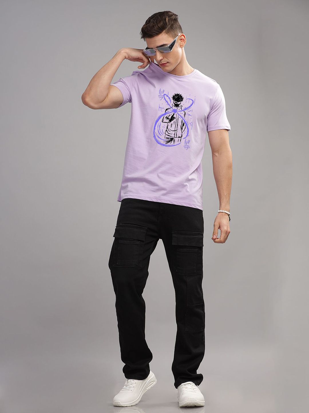 ADRO Men Graphic Printed Graphic Print Others Round Neck Cotton Tshirt