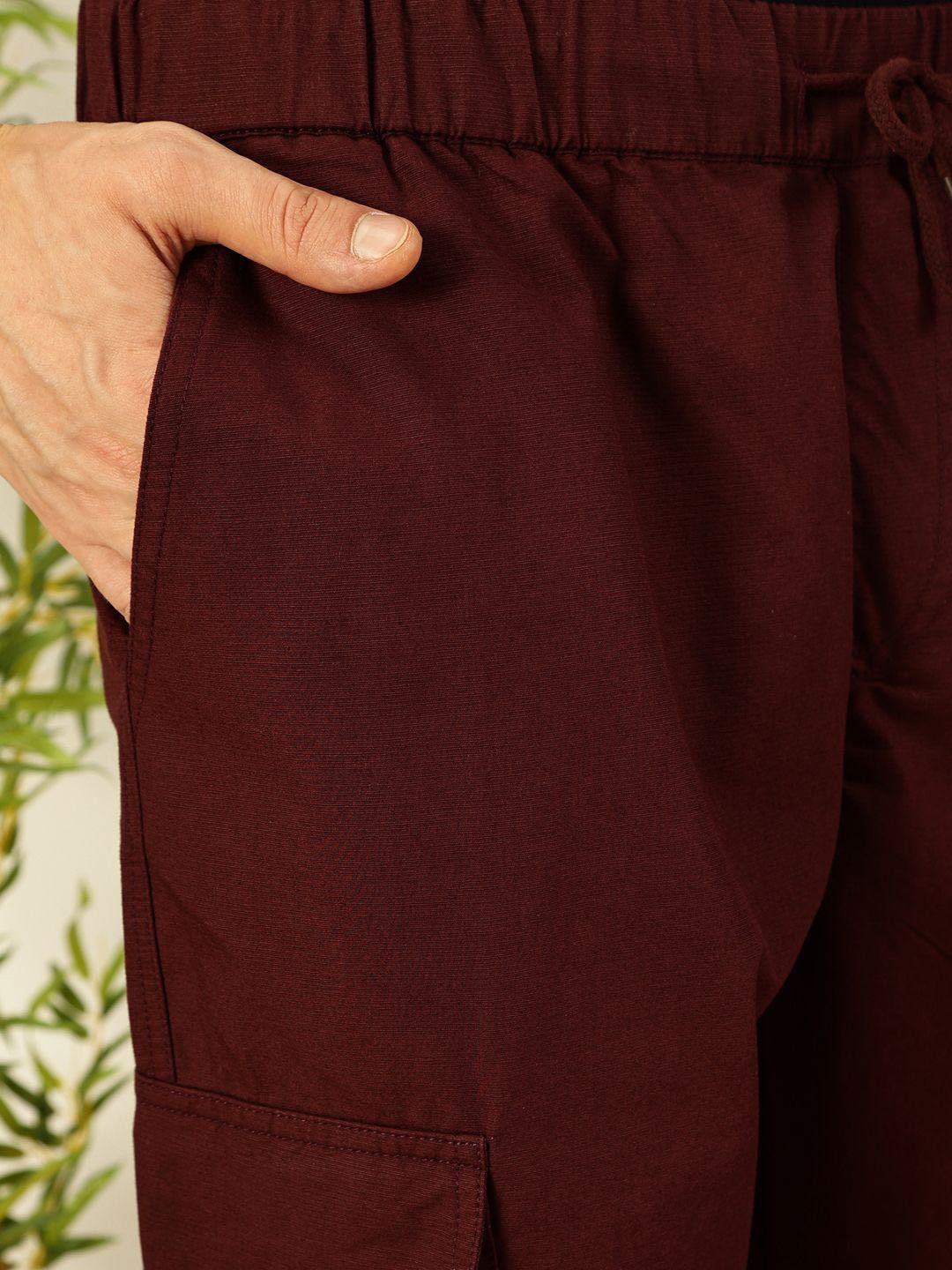 Thomas Scott Men Smart Slim Fit Cargos Trousers