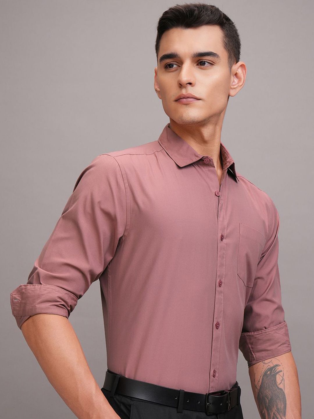 HIGHLANDER Men Slim Fit Shirt
