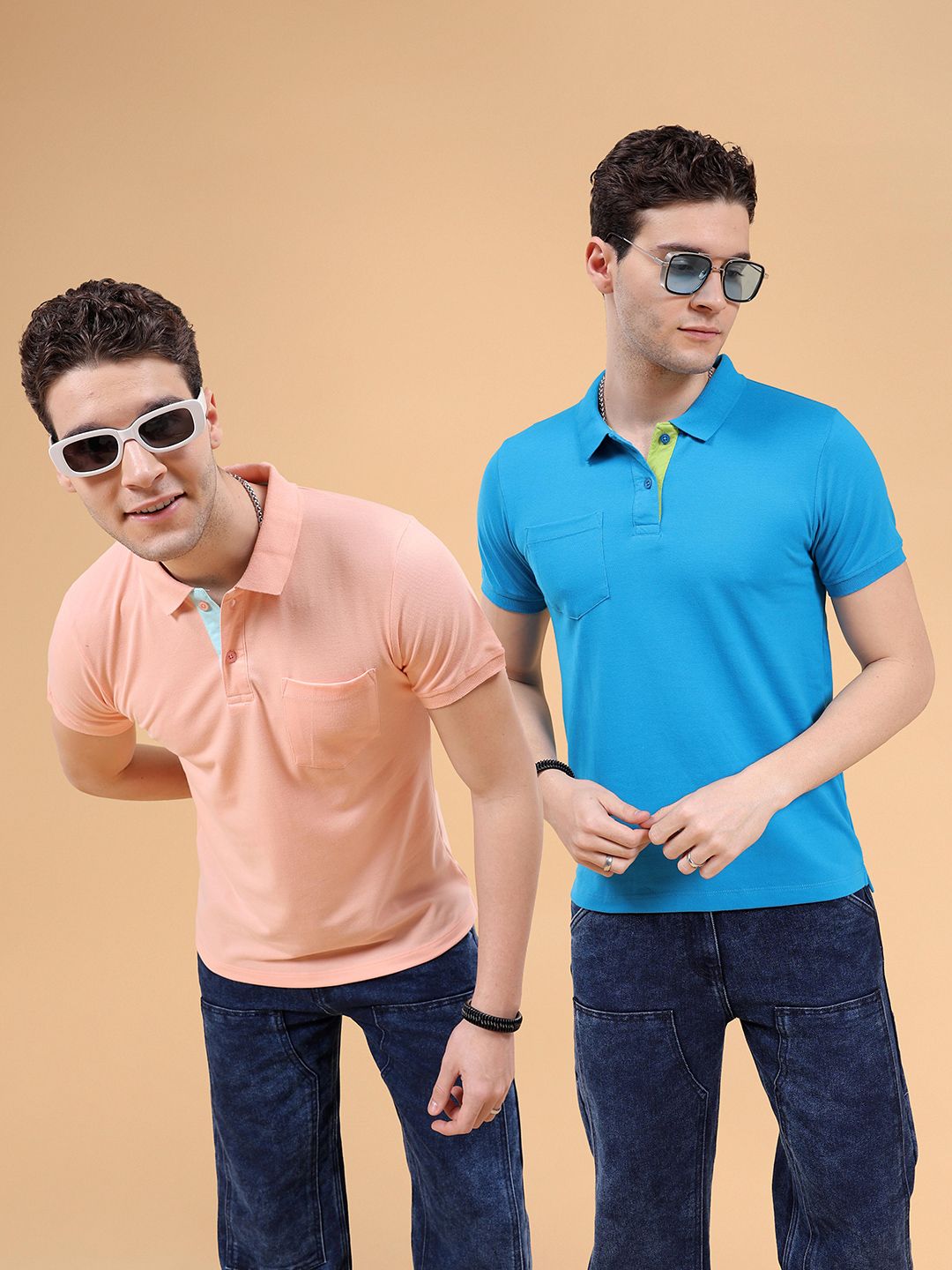The Indian Garage Co Pack of 2 Polo Collar T-shirt