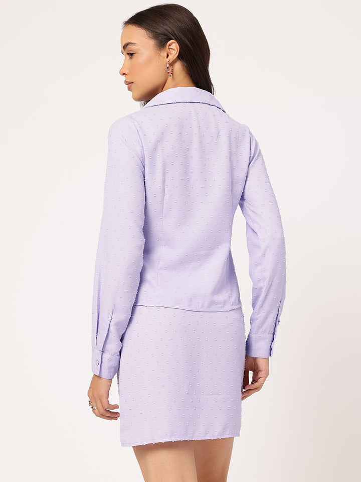DressBerry Confident Fashionista Dobby Detail Co-Ords