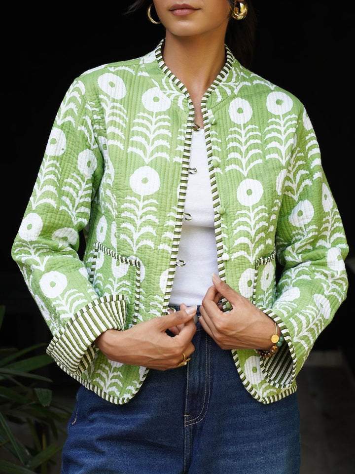 House of Chikankari Women Reversible Quilted Jacket