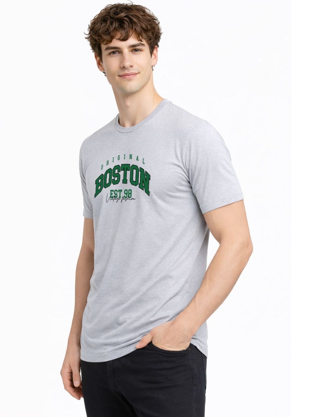 ADRO Men Typography Printed T-shirt