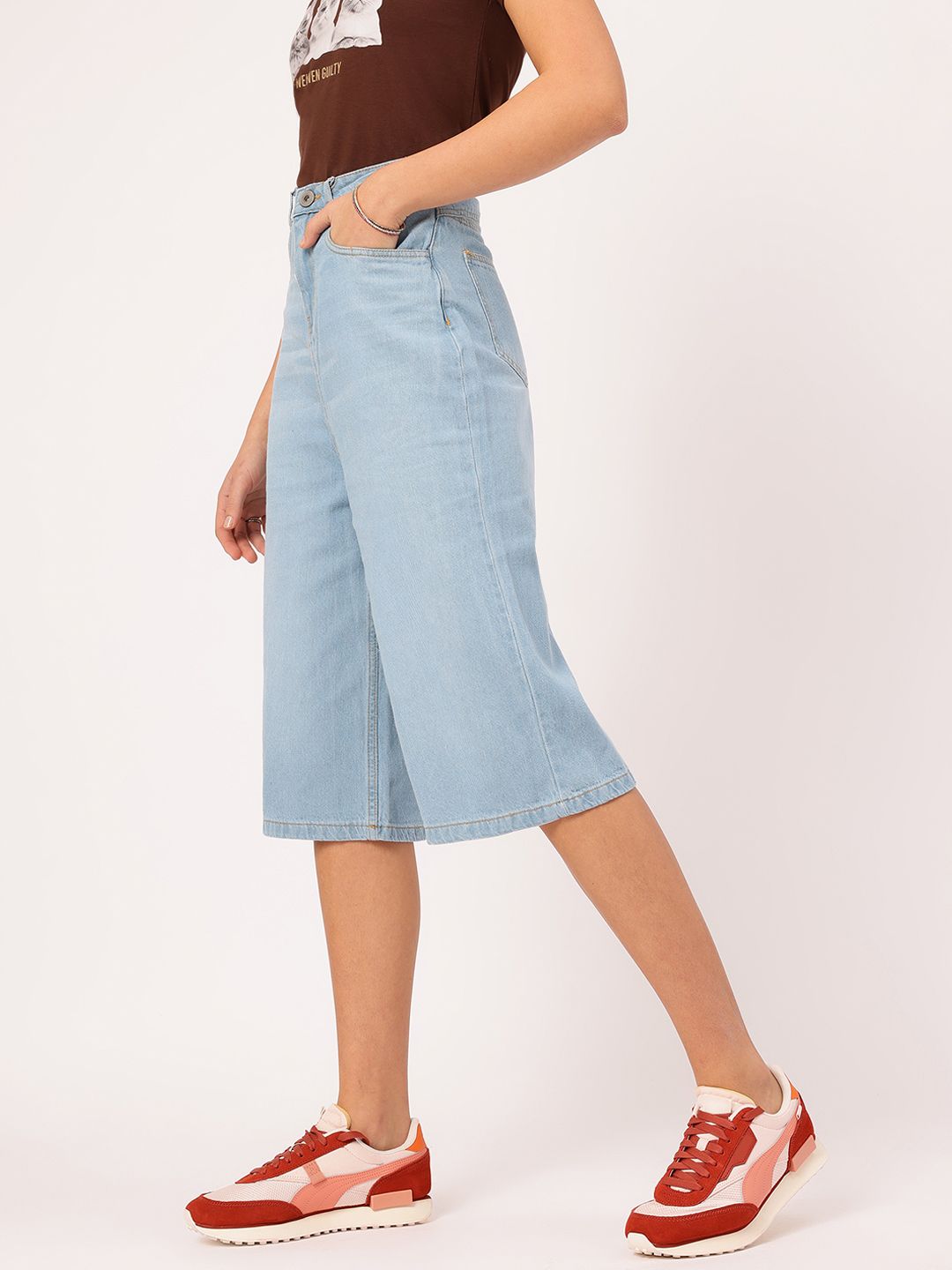 DressBerry Women Skater Slash Bermuda Shorts
