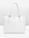 Lino Perros Croc Textured Structured Laptop Shoulder Bag