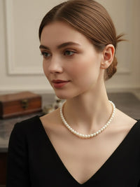 PANASH Pearls Beaded Minimal Necklace