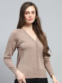 Monte Carlo Women Woollen Long Sleeves Cardigan Sweaters
