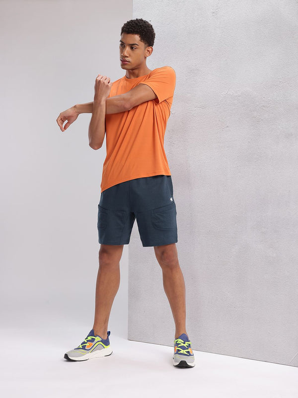 HRX oleh Hrithik Roshan Men Mid-Rise Shorts Latihan