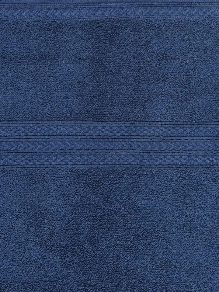 BOMBAY DYEING Navy Blue 4 Pieces Cotton 450 GSM Towel Set