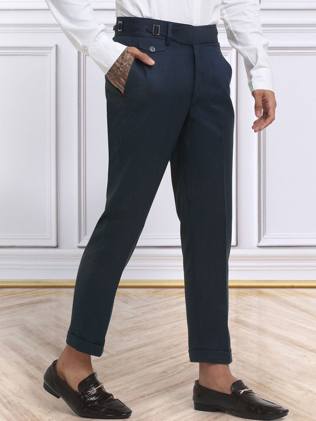 Seluar Gurkha KLOTTHE Lelaki Cotton Solid Slim Fit