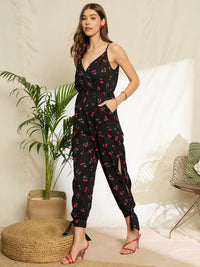 Berrylush Printed Capri Jumpsuit