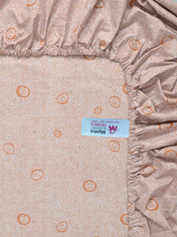 Myntra Elegant Homes Orange & White Geometric 300 TC Single Bedsheet with 1 Pillow Covers