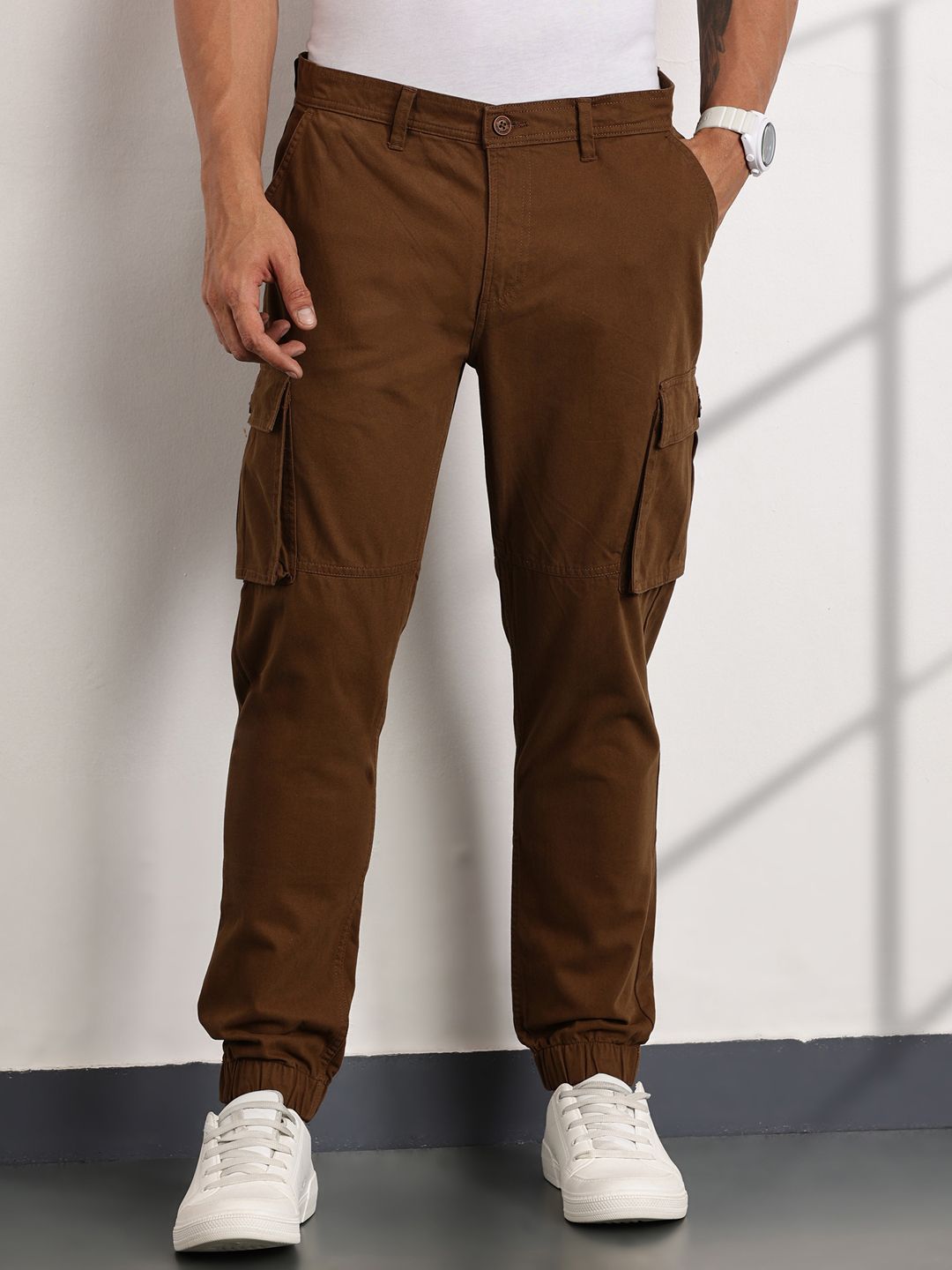 Thomas Scott Men Smart Slim Fit Easy Wash Trousers