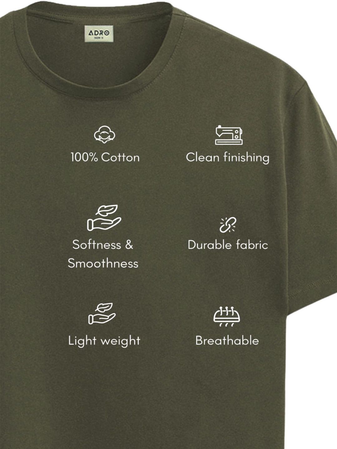 ADRO Men Typography Printed T-shirt