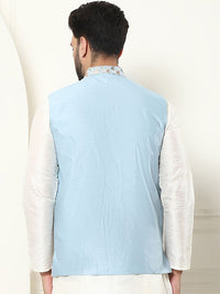SOJANYA LUXE Men Embroidered Mandarin Collar Nehru Jackets
