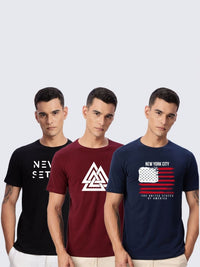 ADRO Men Printed T-shirt