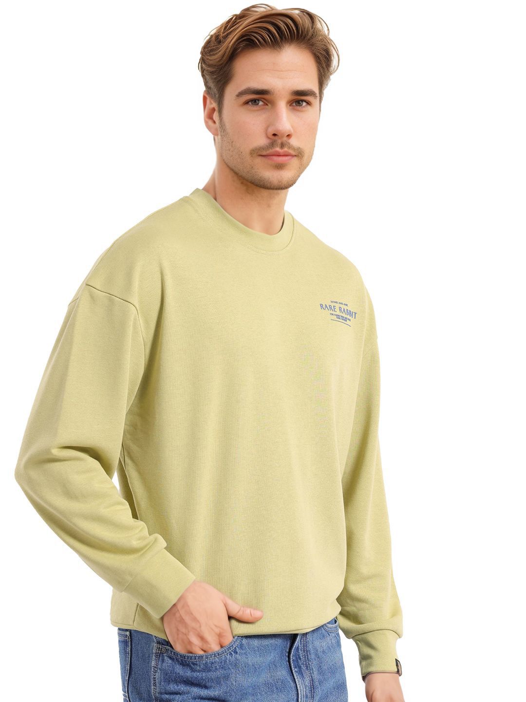 RARE RABBIT Men Cotton Sweatshirt