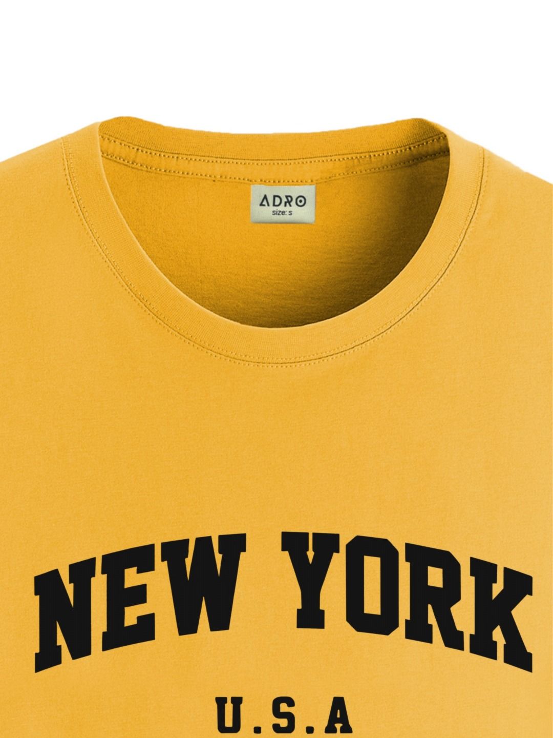 ADRO Men Typography Printed Applique T-shirt